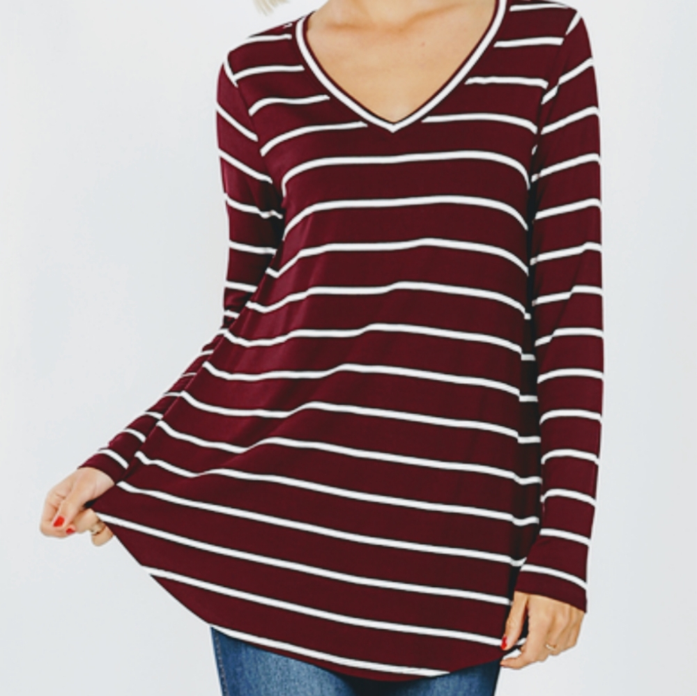 Long Sleeve V neck top